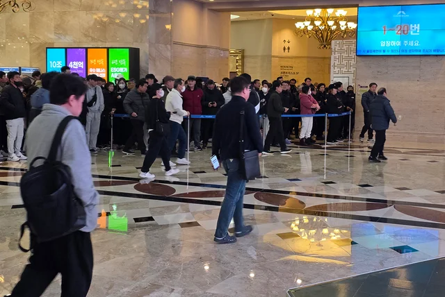 강원랜드 카지노 입장 모습.